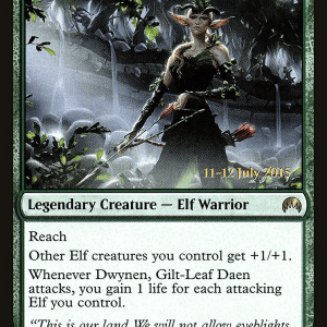 Dwynen, Gilt-Leaf Daen (Prerelease FOIL)