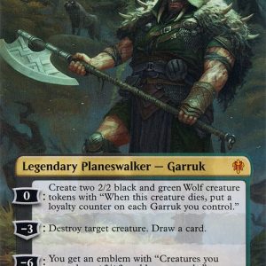 Garruk, Cursed Huntsman (Borderless)