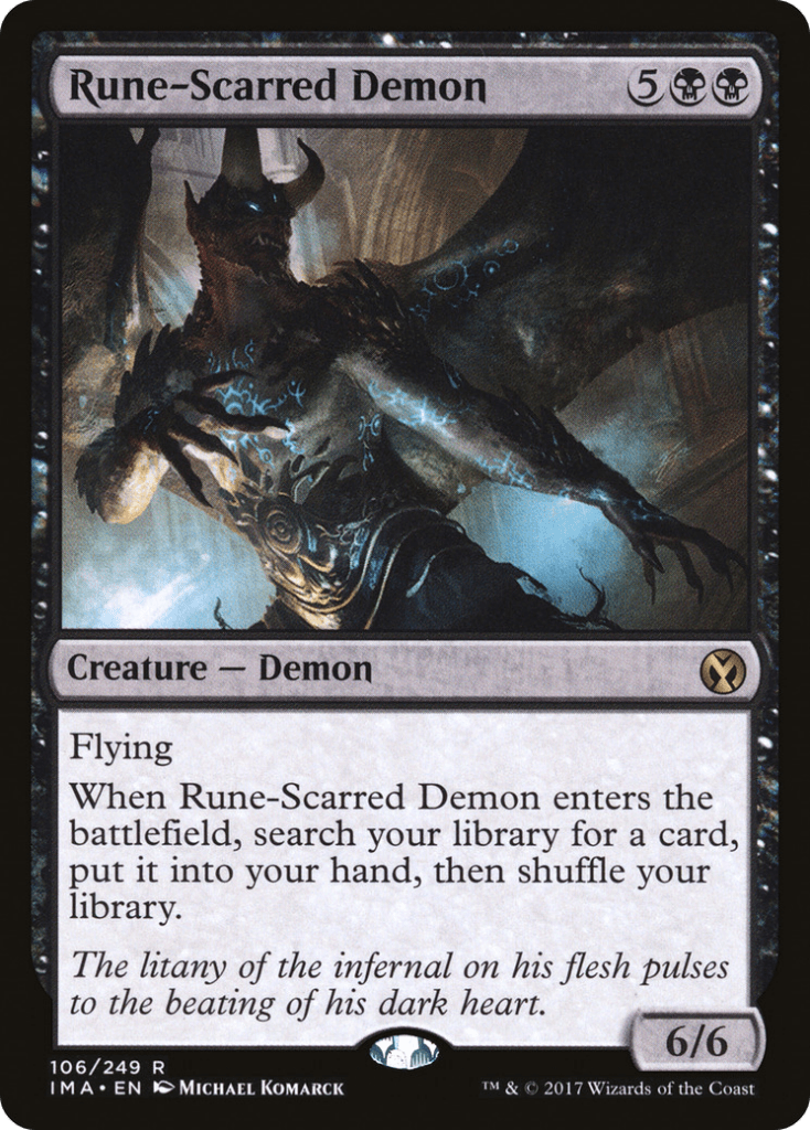 Rune-Scarred Demon – La Cripta – Singles de Magic the Gathering